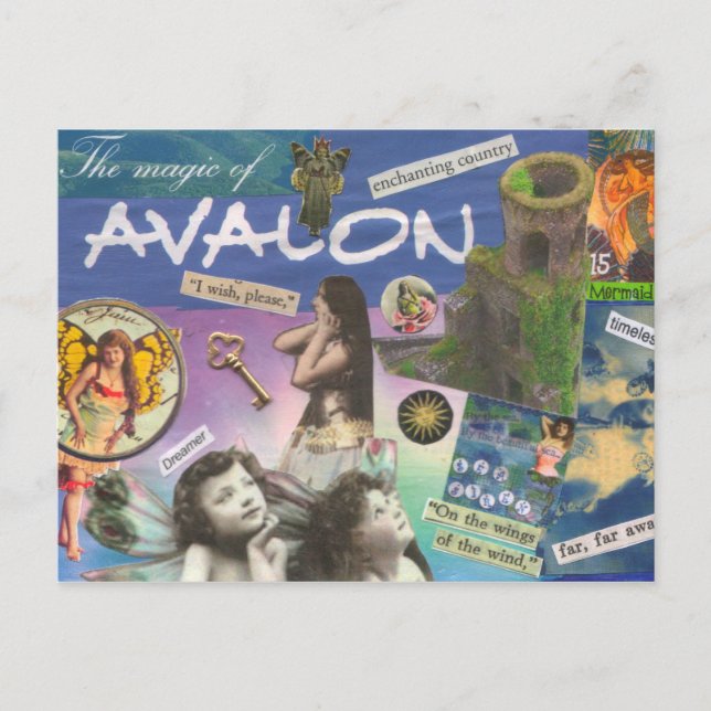 Postal Mágica do cartão de Avalon (Frente)