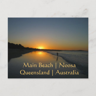 Postal Main Beach, Noosa, Queensland, Austrália, cartão p