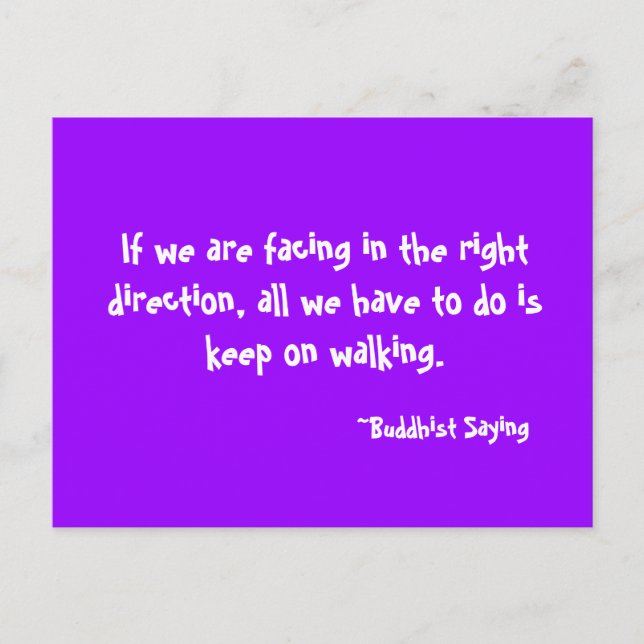 Postal Mantenha no cartão de passeio (Frente)