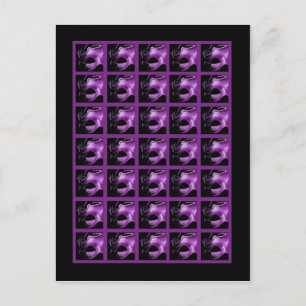 Postal Marcadores de Cartão Bingo Doce 16 Lilac Roxo Pre