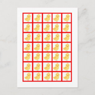 Postal Marcadores de Cartão de Bingo Animais da Fazenda R