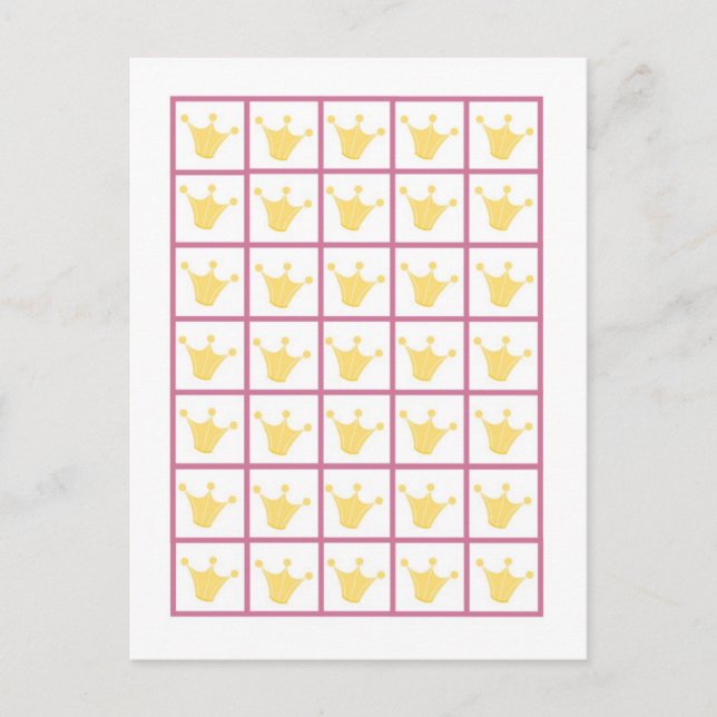 Postal Marcadores de Cartão de Bingo Rainha da Selva Tigr (Frente)