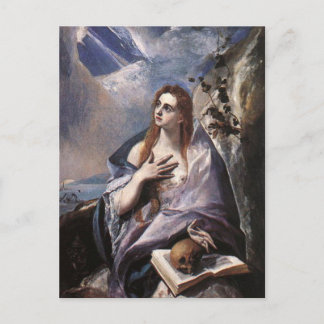 Postal Maria Madalena em Penitência por El Greco Cartão P