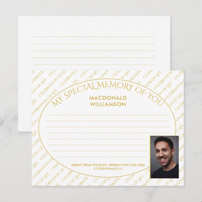 Postal MEMÓRIA ESPECIAL DE COMPARTILHAMENTO DA SUA Cartão (Frente/Verso)