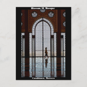 Postal Mesquita de Hassan II cartão de Casablanca,