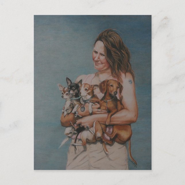 Postal Meu Cartão de Posto de Arte de Quatro Resgate (Frente)