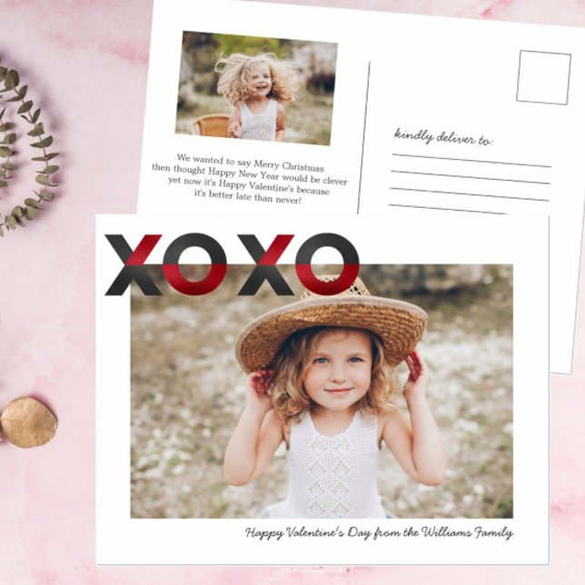 Postal Moderno e doce | CARTÃO COM FOTOS NAMORADOS (Criador carregado)