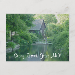 Postal Moinho Stony Brook Grist - Cape Cod Mass  Cartão P