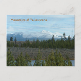 Postal Montanhas do cartão de Yellowstone