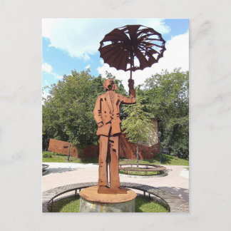 Postal Monumento ao Poeta Desconhecido. Moscou. Cartão po