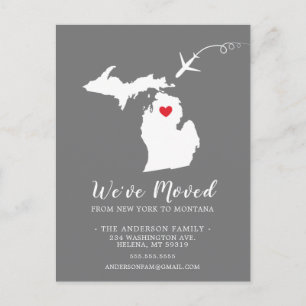 Postal Movendo o estado do lançamento - Cartão de Posto