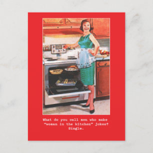 Postal Mulheres "só por diversão" - Cartão de Piada