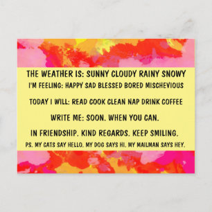 POSTAL MÚLTIPLA ESCOLHA PAPEL PAPEL PAPAI RETRO CARTÃO PO