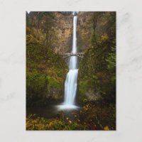 Multnomah Falls ・ Cartão de Posto do Oregon