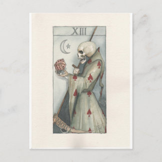 Postal murfia dominical do cartão tarot da morte