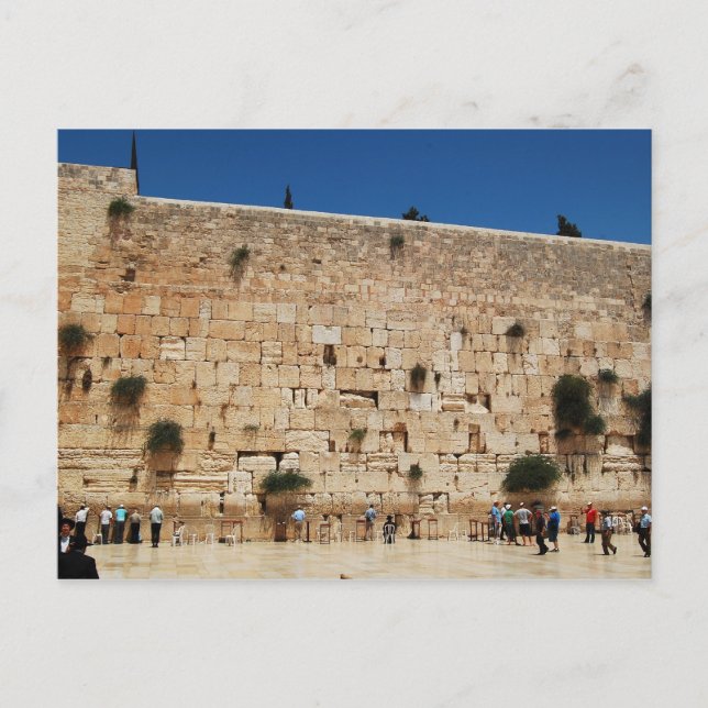 Postal Muro Ocidental, Cartão de posto Jerusalém (Frente)