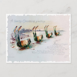Postal natais vintages Sapo de Cartão Rhyme Engraçado Vit