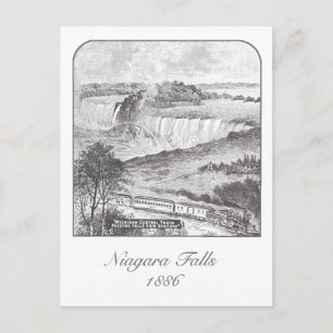 Postal Niagara Falls - Falls View Ferroviária 1886 Cartão