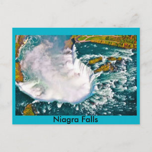 Postal Niagra Falls Cartão de posto com fotografia aére