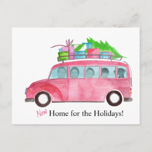 Postal Novo cartão com fotos personalizável Home