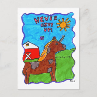 Postal Nunca dê acima o cartão