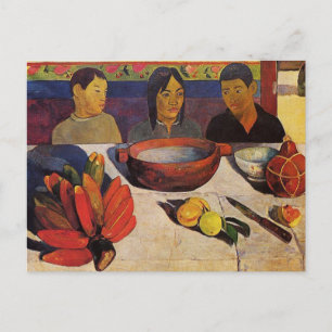 Postal "O cartão de Paul Gauguin da refeição" -