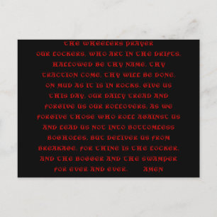 Postal O cartão de posto REYER DOS RODAS