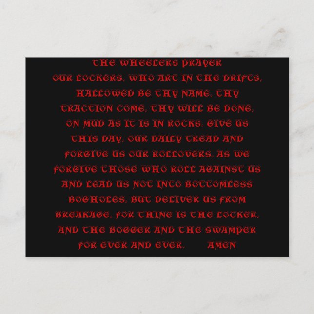 Postal O cartão de posto REYER DOS RODAS (Frente)