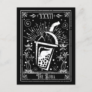 Postal O Cartão de Tarot de Chá Boba