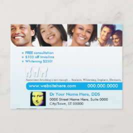 Postal O cartão dental | que escovam às vezes não é