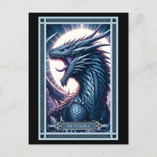 Postal O Cartão Godzilla Tarot