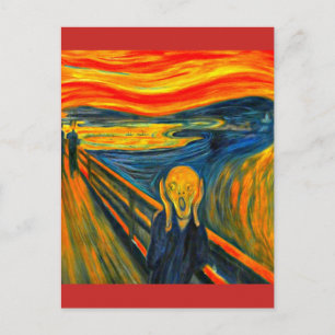 Postal O Gritar - Edvard Munch - Cartão de Posto de Arte
