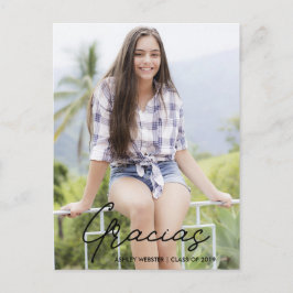 Postal Obrigado | Cartão de agradecimento de formatura co