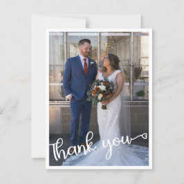 Postal Obrigado Cartão de Casamento