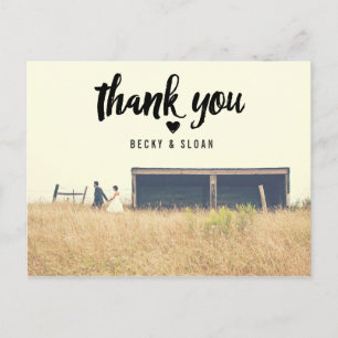 Postal Obrigado CASAMENTO OBRIGADO POR POSTAR CARTÃO