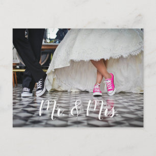 Postal Obrigado de casamento, seu cartão postal, Sr. e S