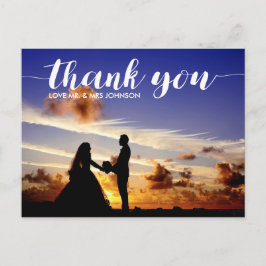 Postal Obrigado personalizado você nota do cartão do