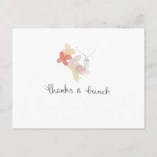 Postal Obrigado um Monte Caracol Cartão de agradecimento