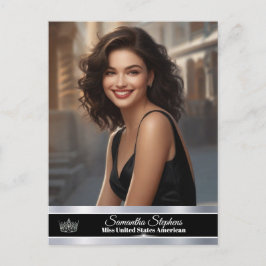 Postal Onyx Shine Cartão de Promoção de Concurso de Um La