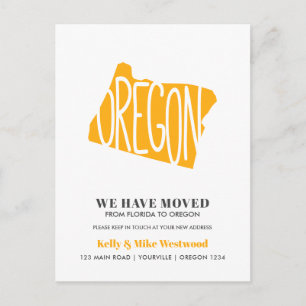 Postal OREGON Movimentamos novo endereço Novo cartão po