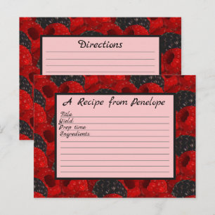 Postal Padrão de Berry Juicy e gravação de nome no cartão