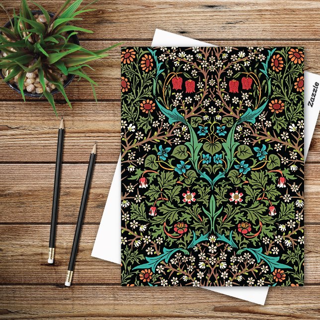 Postal Padrão Floral Blackthorn William Morris Cartão Pos (Criador carregado)