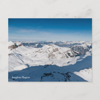 Postal Paisagem de montanhas nevadas cartão postal. Suíça