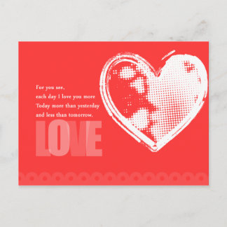 Postal Para você veja o cartão do amor