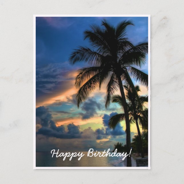 Postal Paraíso… Cartão de aniversário (Frente)