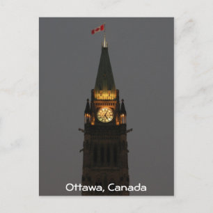 Postal Parlamento Edifícios Ottawa - Cartão de Posto