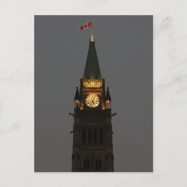 Postal Parlamento Edifícios Ottawa - Cartão de Posto (Frente)