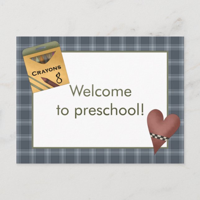 Postal Pastéis e boa vinda do coração ao cartão (Frente)