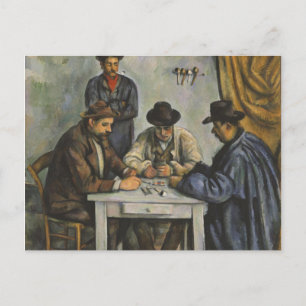 Postal Paul Cézanne - Os Jogadores De Cartão