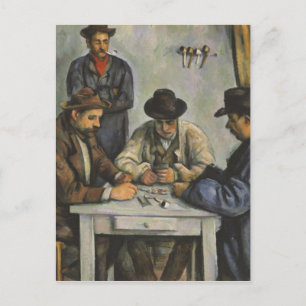 Postal Paul Cézanne - Os Jogadores De Cartão